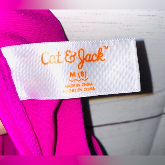 Cat & Jack Girls' Gymnastics Ombre Leopard Leotard-Size M (8) - Picture 3 of 3